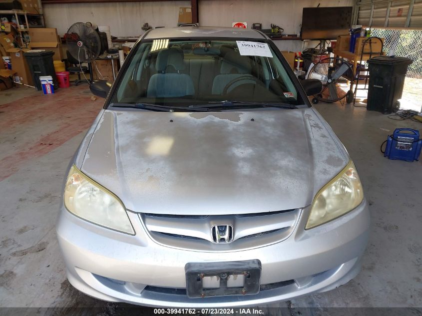 2HGES16545H607385 | 2005 HONDA CIVIC