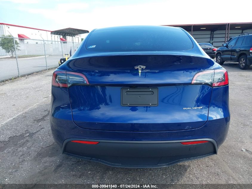 2023 Tesla Model Y Awd/Long Range Dual Motor All-Wheel Drive VIN: 7SAYGDEE0PA135422 Lot: 39941840