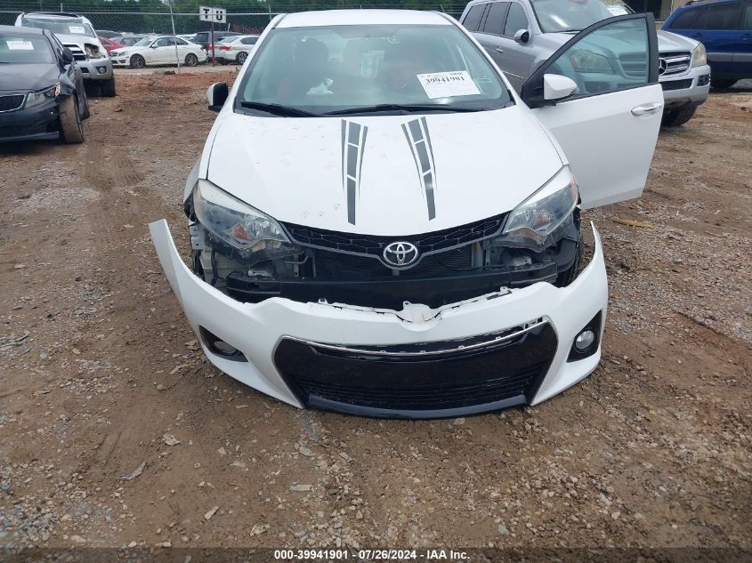 2016 Toyota Corolla L/Le/Le Pls/Prm/S/S Pls VIN: 2T1BURHE8GC550015 Lot: 39941901