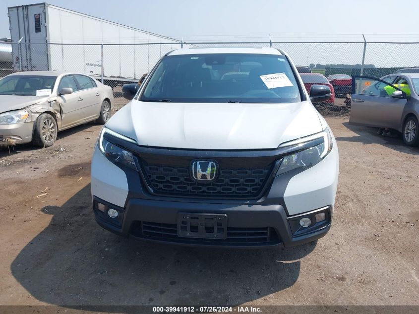 2019 Honda Passport Ex-L VIN: 5FNYF8H5XKB030188 Lot: 39941912