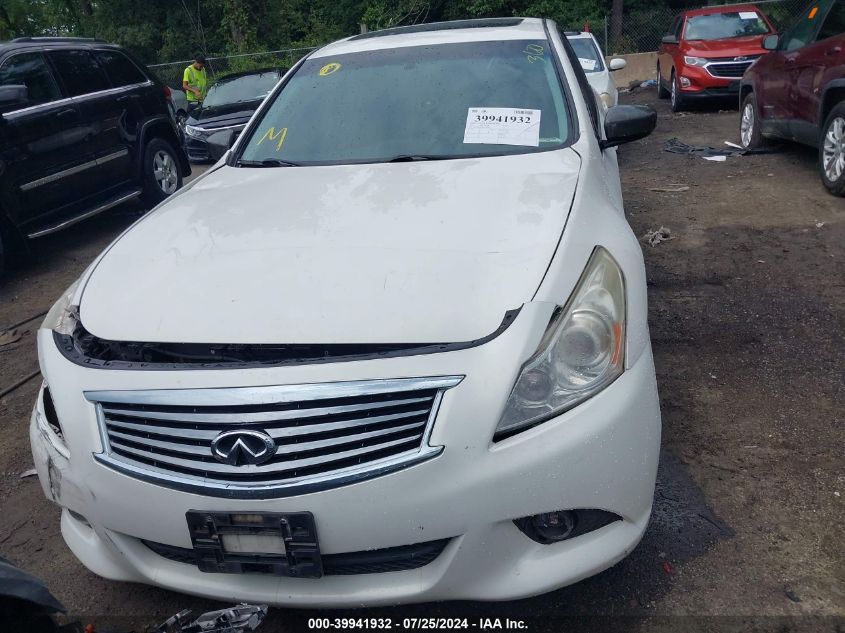 2013 Infiniti G37X VIN: JN1CV6AR9DM765420 Lot: 39941932