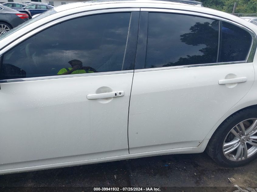 2013 Infiniti G37X VIN: JN1CV6AR9DM765420 Lot: 39941932