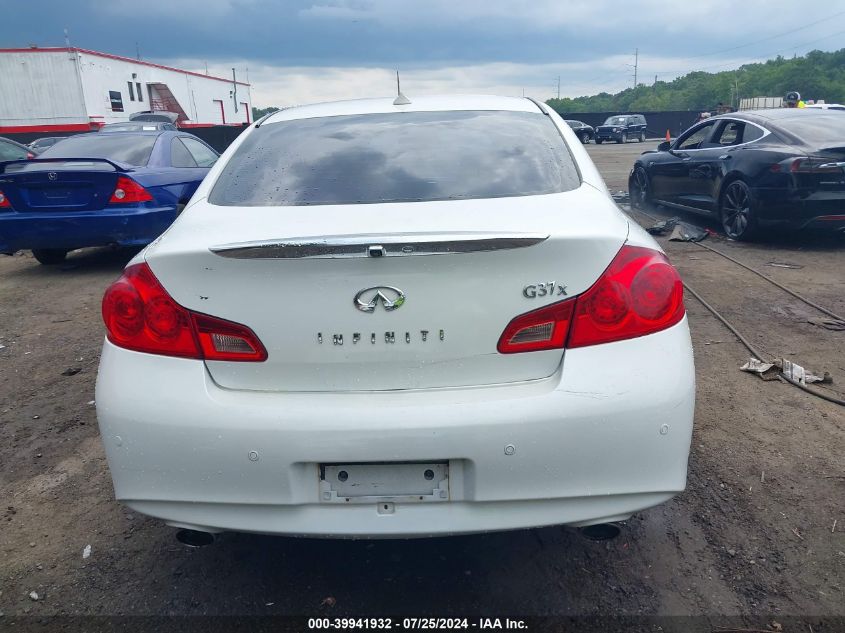 2013 Infiniti G37X VIN: JN1CV6AR9DM765420 Lot: 39941932