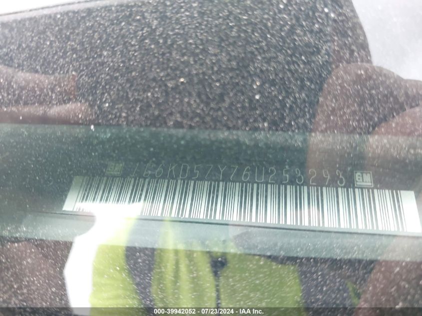 2006 Cadillac Dts Standard VIN: 1G6KD57Y76U253293 Lot: 39942052