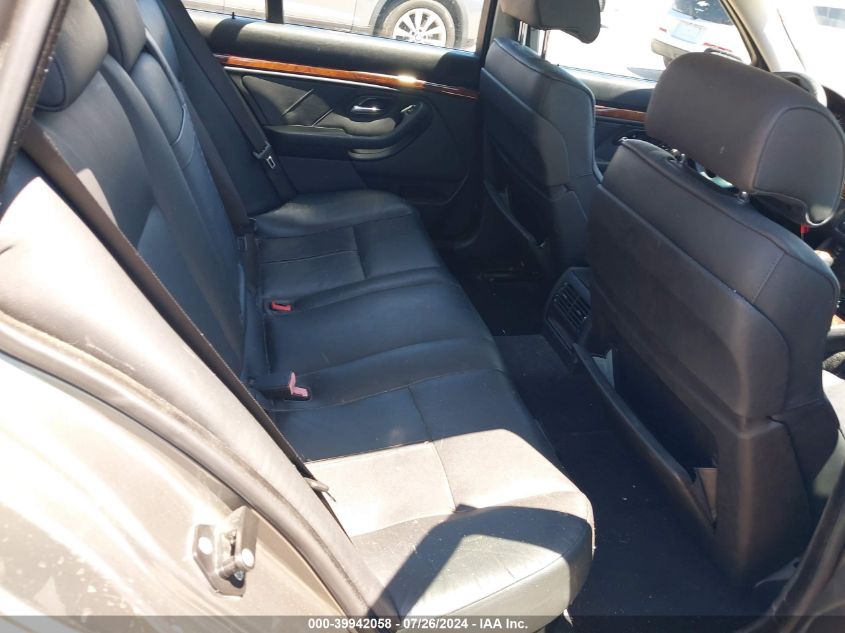 2002 BMW 540It VIN: WBADR63412GN92265 Lot: 39942058