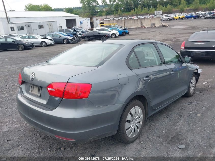 2014 Volkswagen Jetta Tdi VIN: 3VWLL7AJ0EM289323 Lot: 39942078