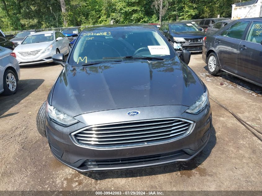 2019 Ford Fusion Se VIN: 3FA6P0HD1KR163021 Lot: 39942083