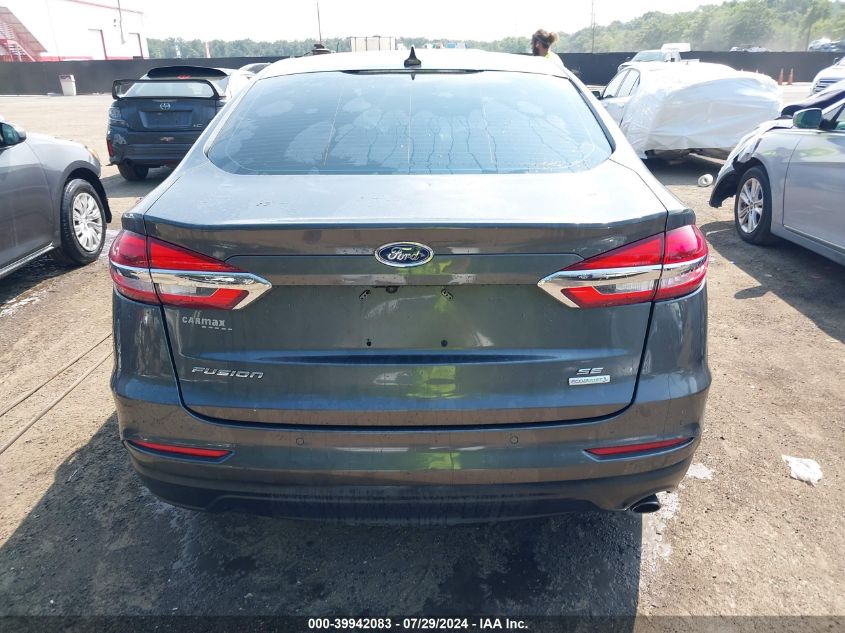 2019 Ford Fusion Se VIN: 3FA6P0HD1KR163021 Lot: 39942083