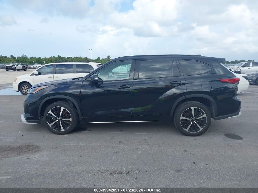 2022 Toyota Highlander Xse VIN: 5TDLZRAH1NS133642 Lot: 39942091