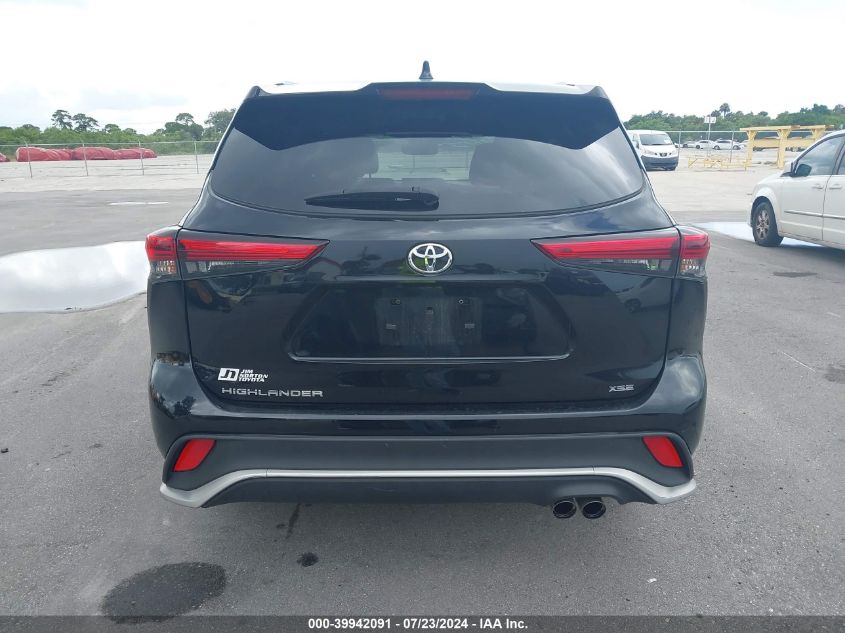 2022 Toyota Highlander Xse VIN: 5TDLZRAH1NS133642 Lot: 39942091