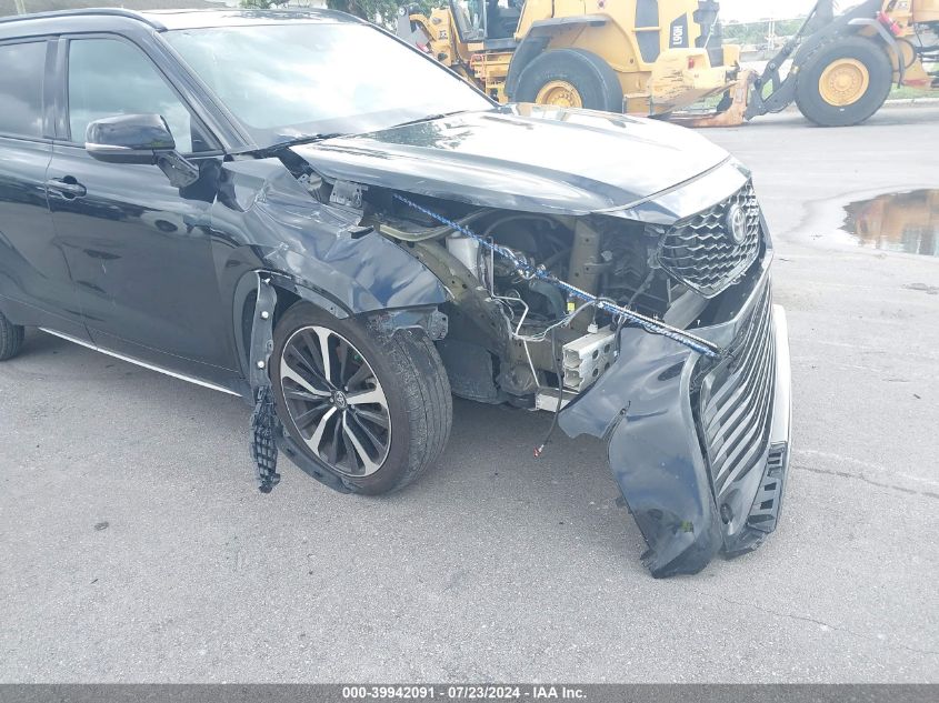 2022 Toyota Highlander Xse VIN: 5TDLZRAH1NS133642 Lot: 39942091