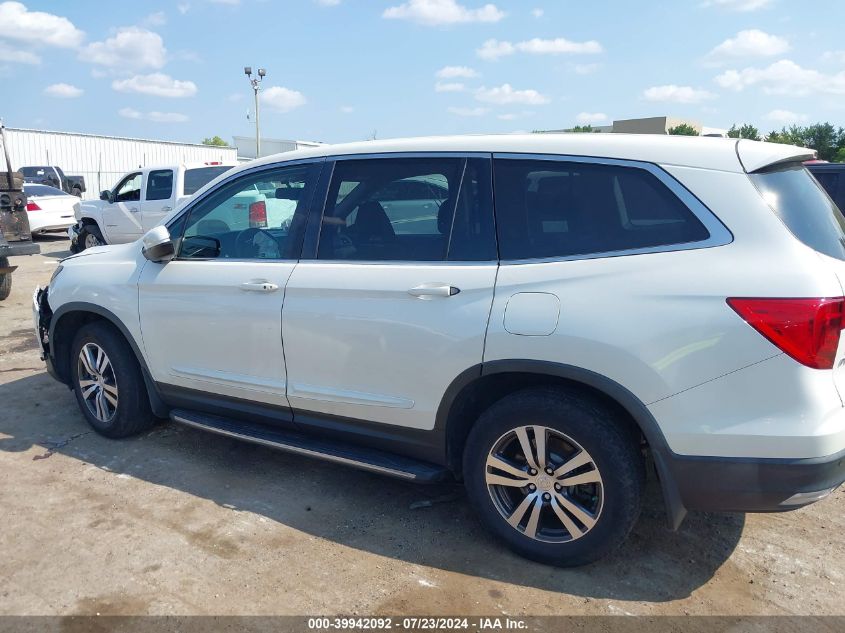 2018 Honda Pilot Ex-L VIN: 5FNYF6H71JB030536 Lot: 39942092