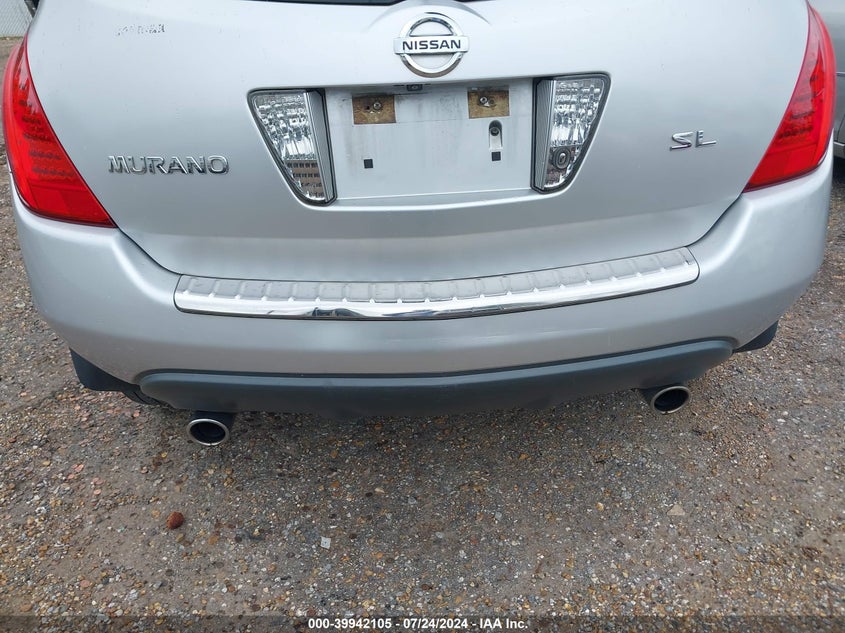 2007 Nissan Murano Sl VIN: JN8AZ08T97W532190 Lot: 39942105
