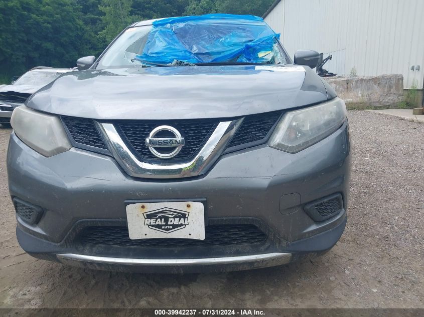 2015 Nissan Rogue S VIN: KNMAT2MV0FP533608 Lot: 39942237