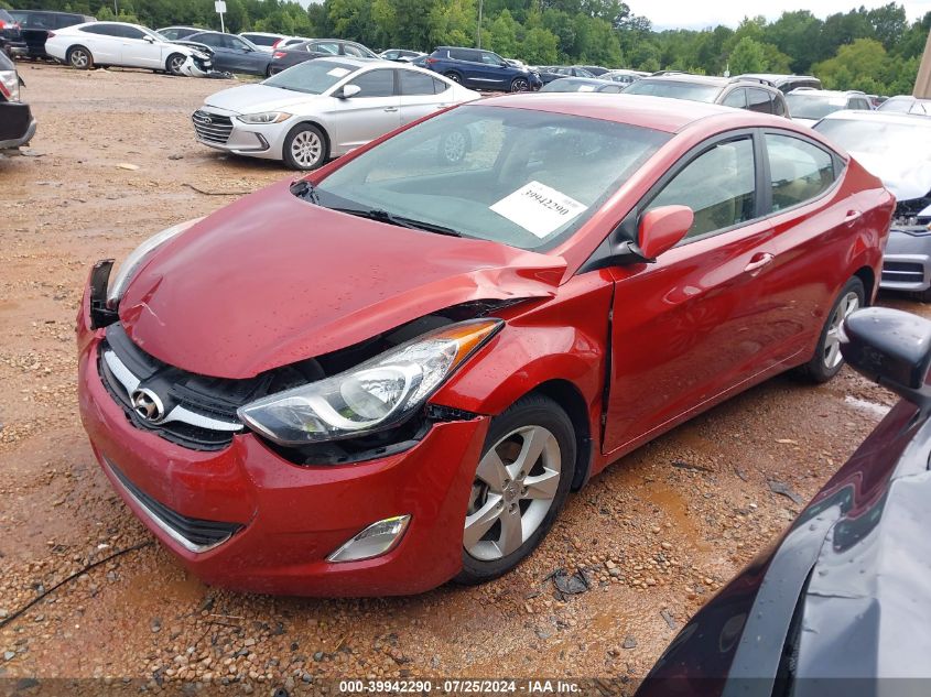 KMHDH4AE2DU813166 2013 Hyundai Elantra Gls