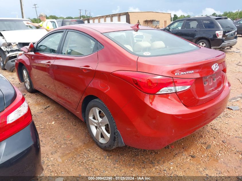 KMHDH4AE2DU813166 2013 Hyundai Elantra Gls