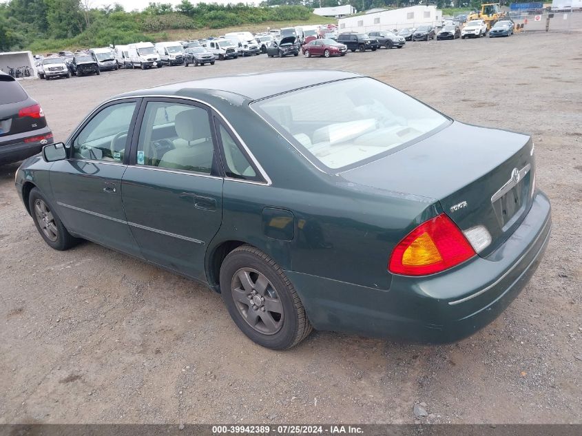 4T1BF28B11U178644 | 2001 TOYOTA AVALON