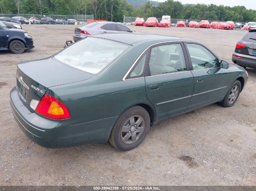 4T1BF28B11U178644 | 2001 TOYOTA AVALON