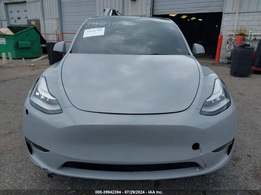 2021 Tesla Model Y Long Range Dual Motor All-Wheel Drive VIN: 5YJYGAEE2MF245947 Lot: 39942394