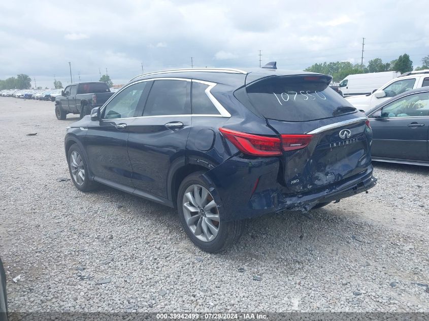2021 Infiniti Qx50 Luxe VIN: 3PCAJ5BB3MF107550 Lot: 39942499