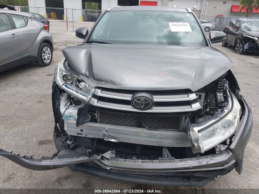 2018 Toyota Highlander Xle VIN: 5TDKZRFH7JS542775 Lot: 39942584