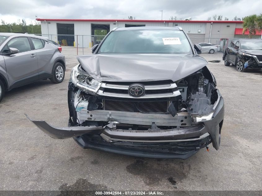 2018 Toyota Highlander Xle VIN: 5TDKZRFH7JS542775 Lot: 39942584