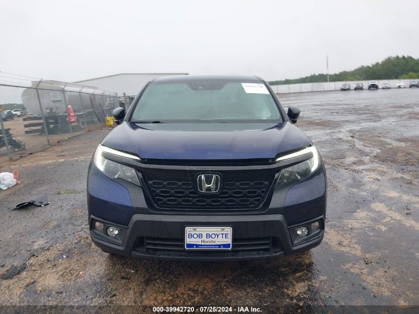 2021 Honda Passport Awd Ex-L VIN: 5FNYF8H52MB041236 Lot: 39942720