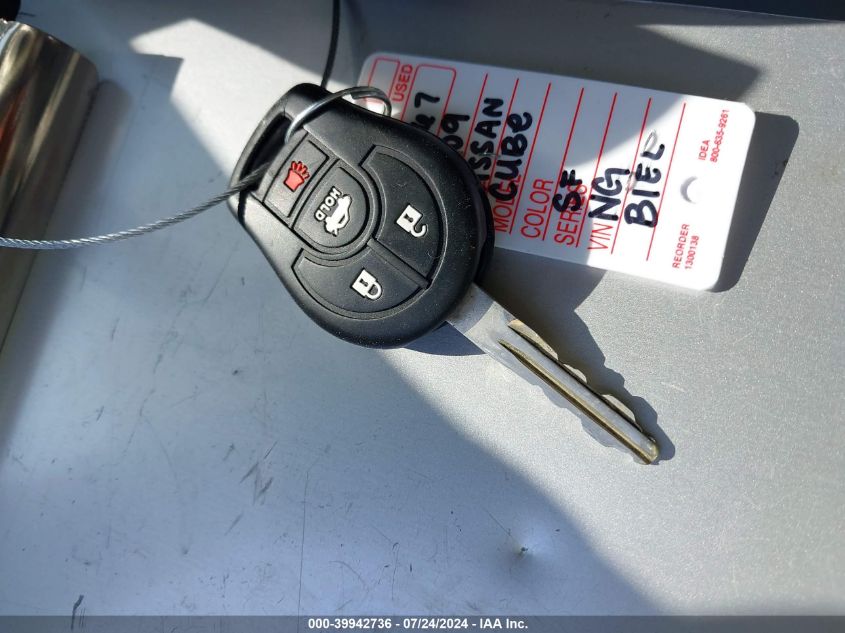 2009 Nissan Cube 1.8S VIN: JN8AZ28R59T128677 Lot: 39942736