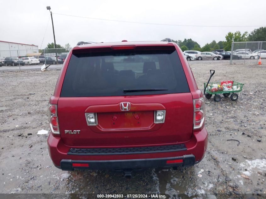 2006 Honda Pilot Ex-L VIN: 5FNYF28596B036003 Lot: 39942803