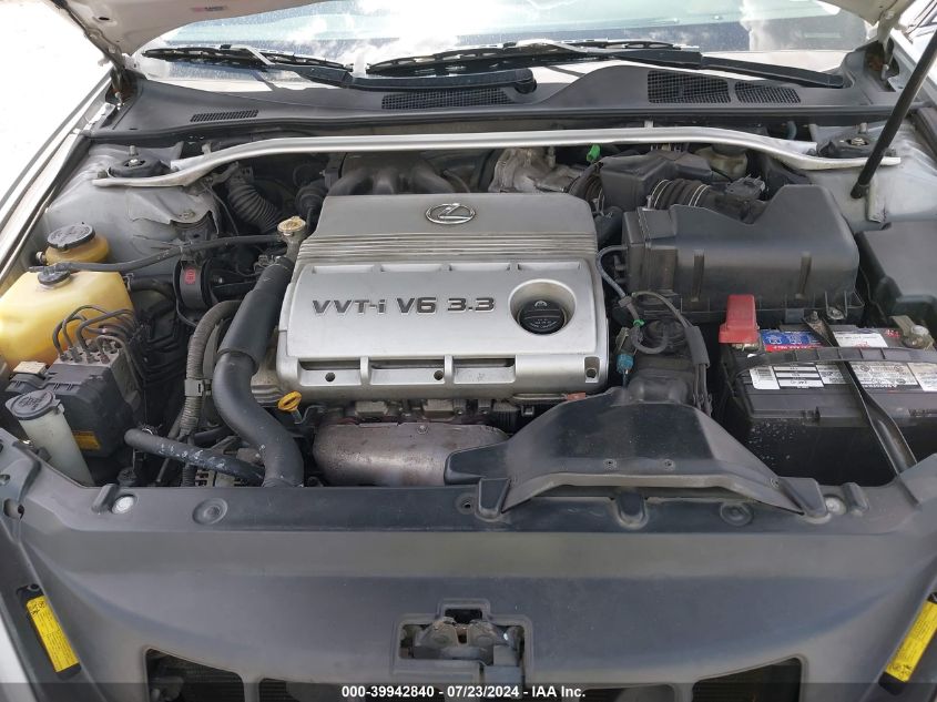 2005 Lexus Es 330 VIN: JTHBA30G355109579 Lot: 39942840