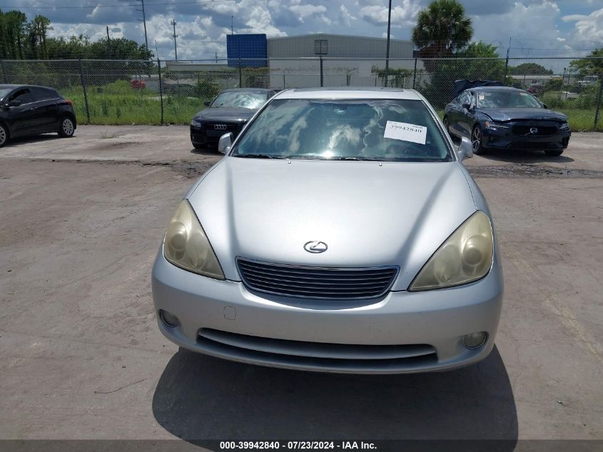 2005 Lexus Es 330 VIN: JTHBA30G355109579 Lot: 39942840