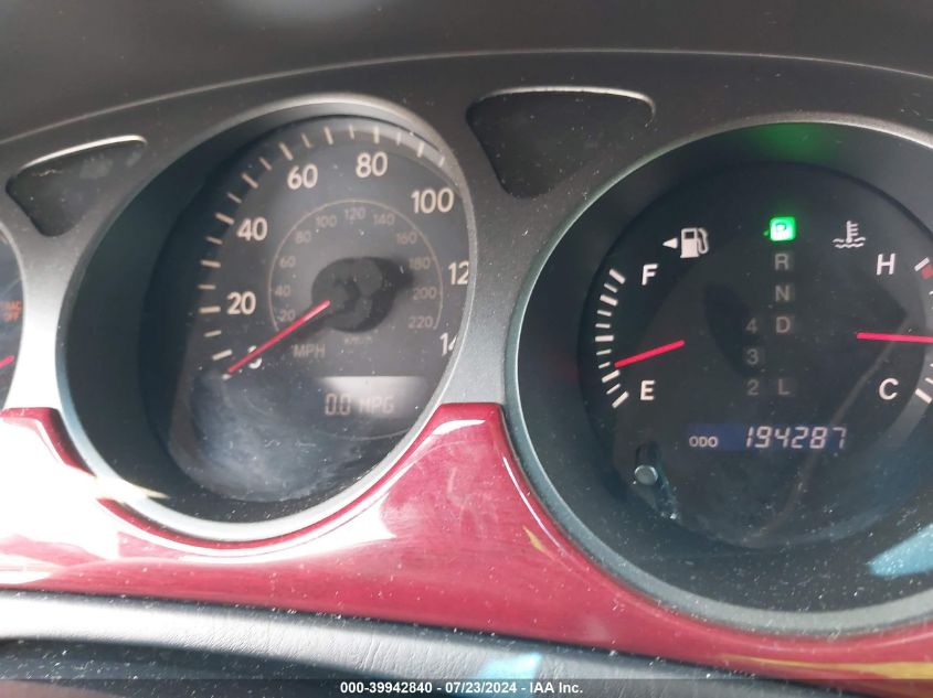 2005 Lexus Es 330 VIN: JTHBA30G355109579 Lot: 39942840