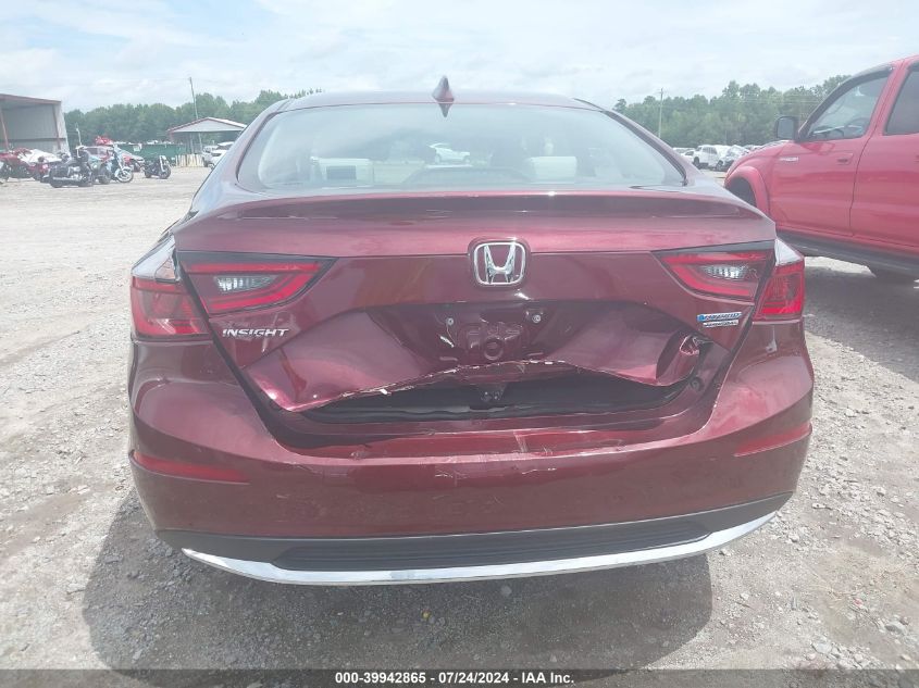 2019 HONDA INSIGHT TOURING - 19XZE4F95KE010443