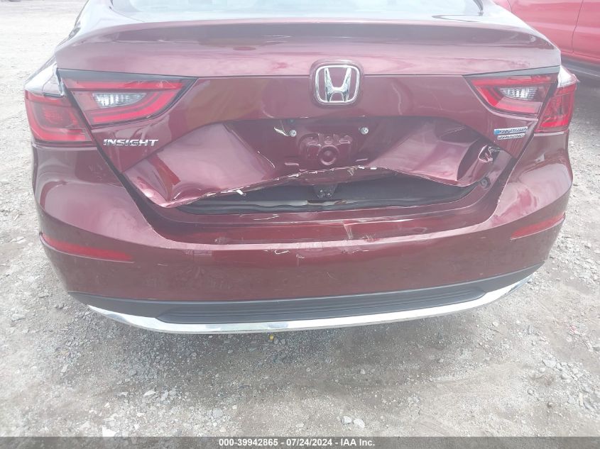 2019 HONDA INSIGHT TOURING - 19XZE4F95KE010443