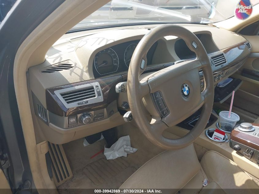 2007 BMW 750Li VIN: WBAHN83587DT74141 Lot: 39942869