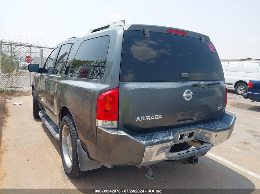 2006 Nissan Armada Se/Le VIN: 5N1AA08A86N712441 Lot: 39942878