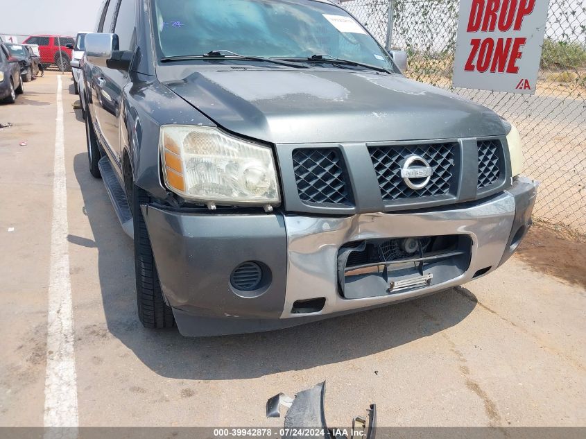 2006 Nissan Armada Se/Le VIN: 5N1AA08A86N712441 Lot: 39942878