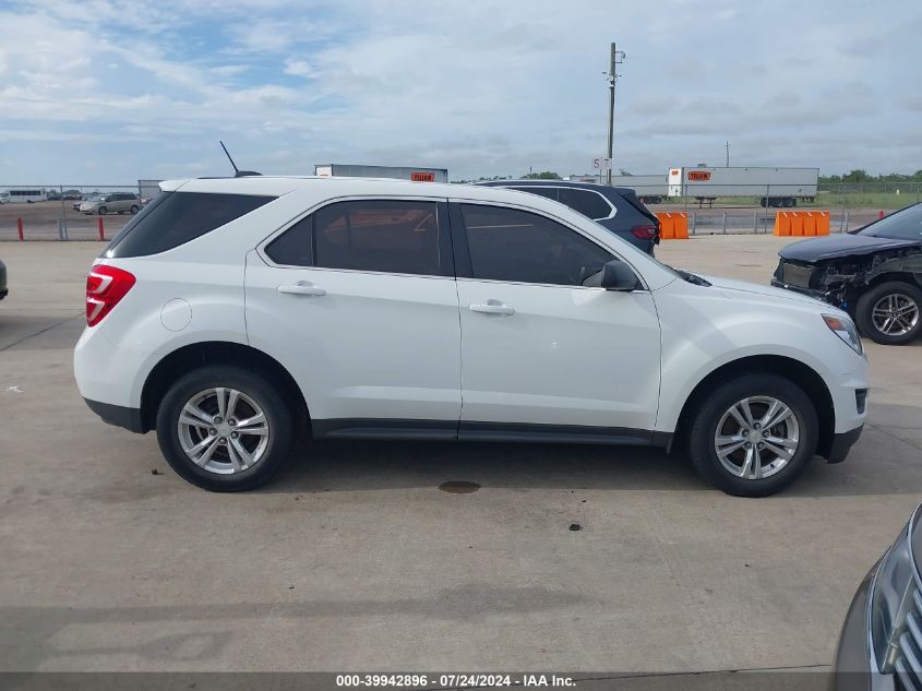 2016 Chevrolet Equinox Ls VIN: 2GNALBEK7G1180522 Lot: 39942896