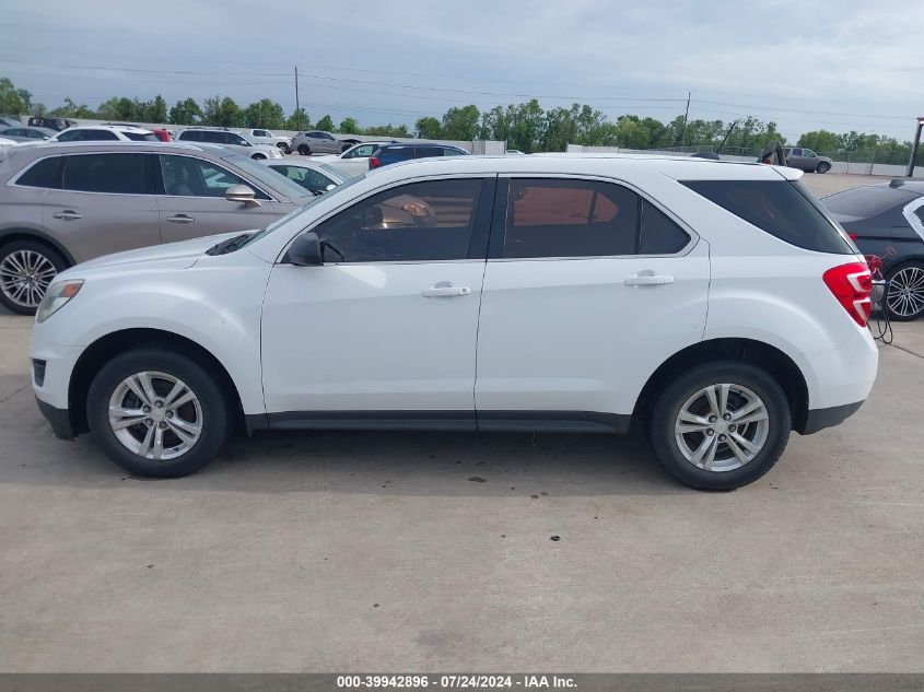 2016 Chevrolet Equinox Ls VIN: 2GNALBEK7G1180522 Lot: 39942896