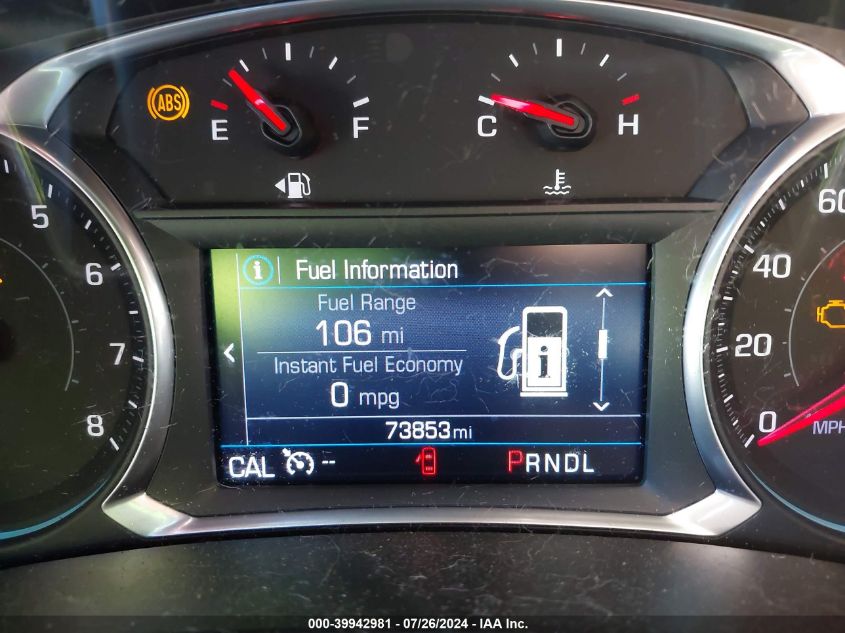 2019 Chevrolet Equinox Lt VIN: 2GNAXUEV6K6105266 Lot: 39942981