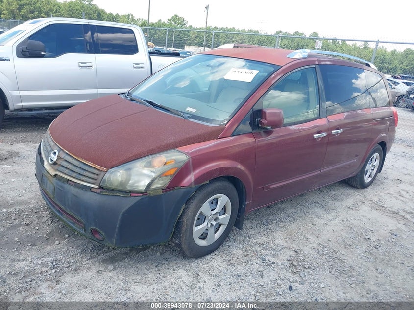 2009 Nissan Quest 3.5 S VIN: 5N1BV28U49N103446 Lot: 39943078