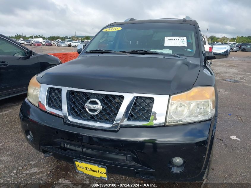 2011 Nissan Armada Platinum VIN: 5N1BA0NF7BN601104 Lot: 39943100