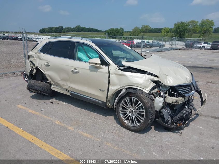 2016 Lincoln Mkx Reserve VIN: 2LMTJ6LR3GNL59830 Lot: 39943114