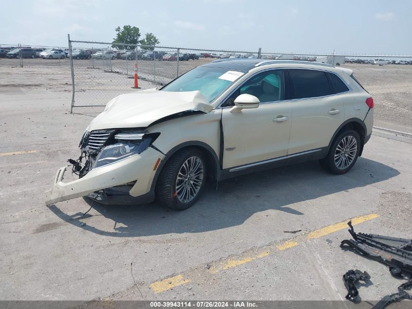 2016 Lincoln Mkx Reserve VIN: 2LMTJ6LR3GNL59830 Lot: 39943114