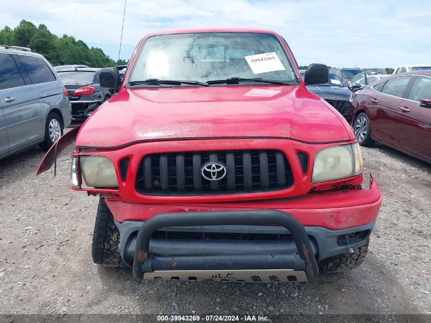 2002 Toyota Tacoma Base V6 VIN: 5TEHN72N92Z061551 Lot: 39943269