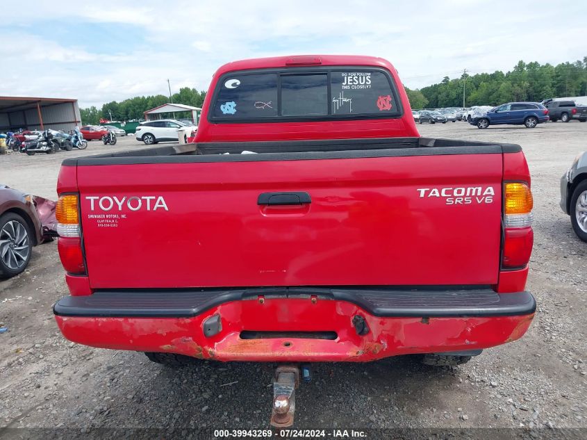 2002 Toyota Tacoma Base V6 VIN: 5TEHN72N92Z061551 Lot: 39943269
