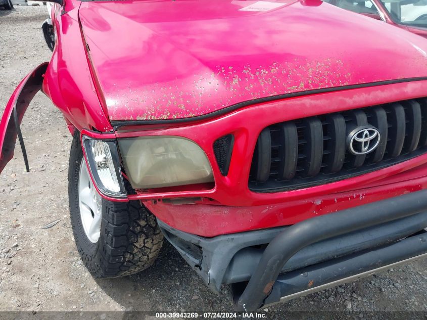 2002 Toyota Tacoma Base V6 VIN: 5TEHN72N92Z061551 Lot: 39943269