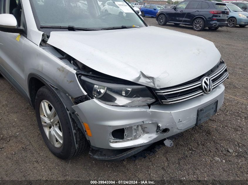 2016 VOLKSWAGEN TIGUAN S - WVGBV7AX0GW612748