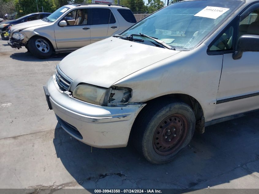 1998 Honda Odyssey Ex/Lx VIN: JHMRA3860WC010399 Lot: 39943350