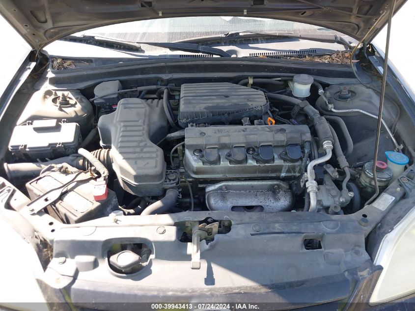 2003 Honda Civic Lx VIN: 2HGES16553H605335 Lot: 39943413